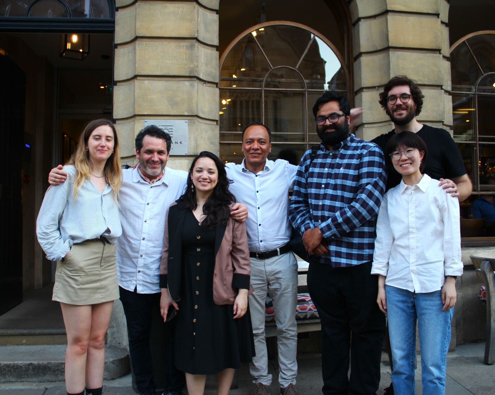 Participants at the first PLP Graduate Conference, outside the venue