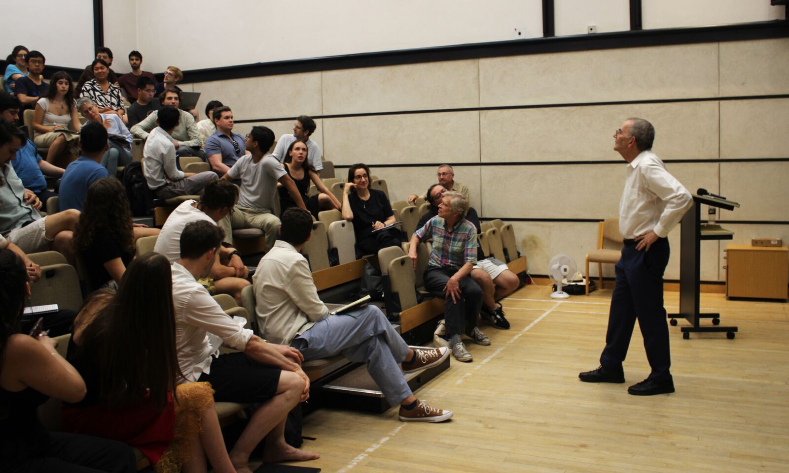 A keynote lecture in the lecture theatre
